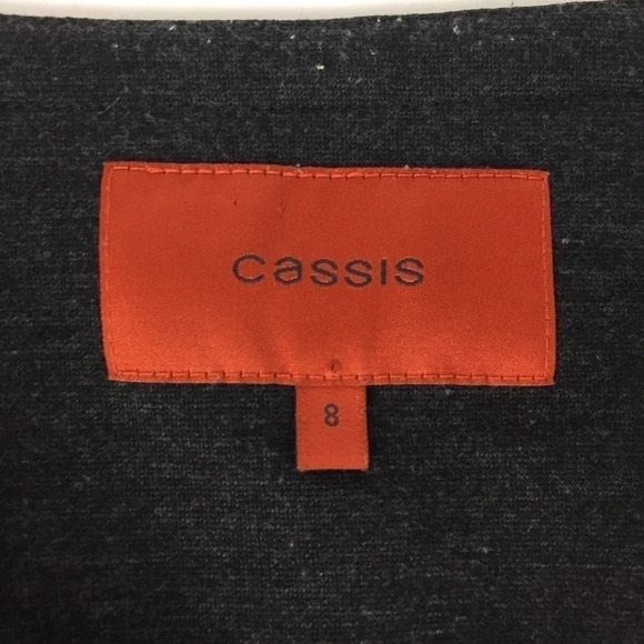 2/$25Neutral Collarless Business casual blazer overcoat suit jacket formal sz 8 - Picture 5 of 16